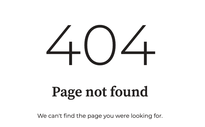 page not found image